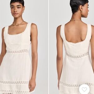 NWT RIXO Ronan Cream Sleeveless Dress